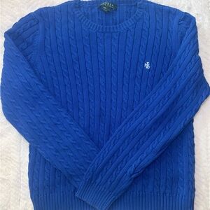 Ralph Lauren Women’s Vibrant Blue Crewneck Sweater